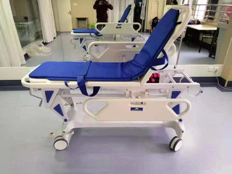 مستشفى الطوارئ الإسعافات الأولية ICU فاخر مركبة مسطحة مركبة نقل المريض سرير سرير نقالة الإسعاف لغرفة المريض