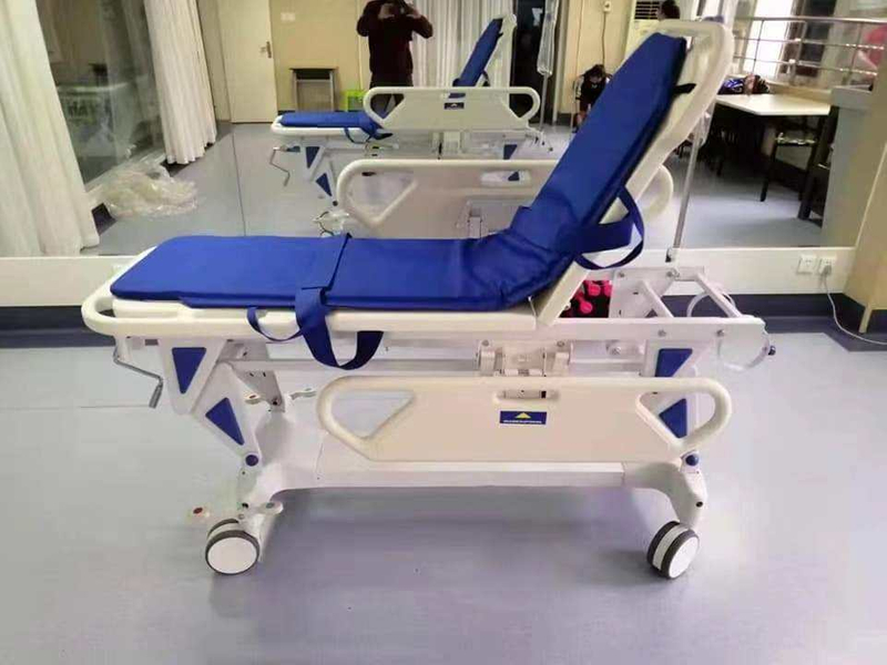 مستشفى الطوارئ الإسعافات الأولية ICU فاخر مركبة مسطحة مركبة نقل المريض سرير سرير نقالة الإسعاف لغرفة المريض