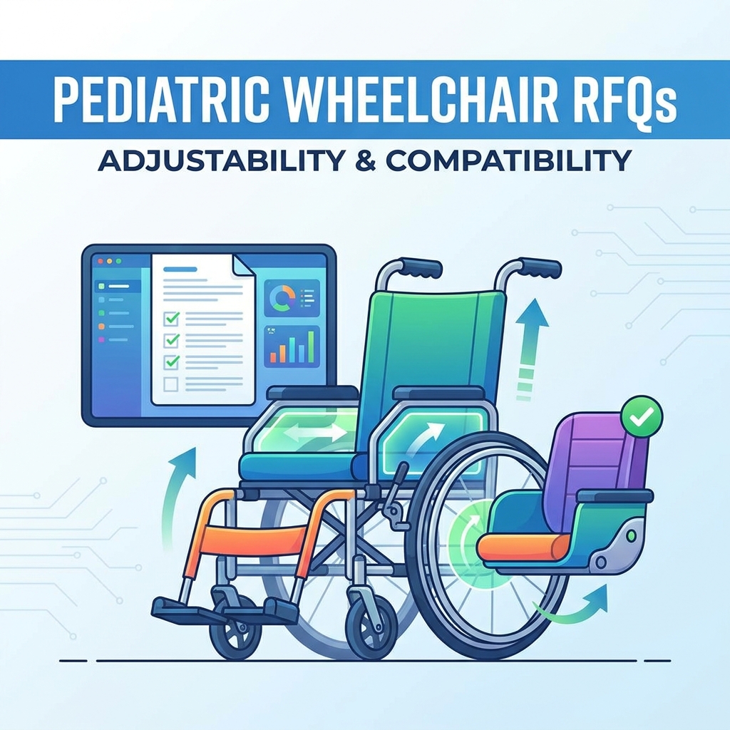 أسئلة RFQ الخاصة بالكراسي المتحركة للأطفال: توثيق إمكانية التعديل والتوافق مع المقاعد
